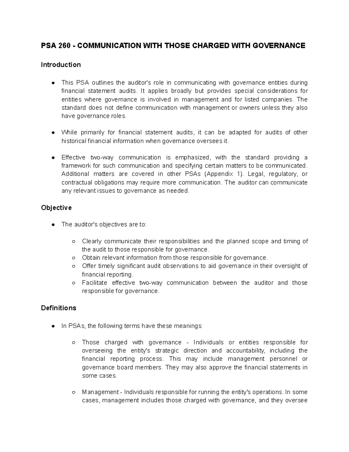 psa-260-focus-notes-psa-260-communication-with-those-charged-with