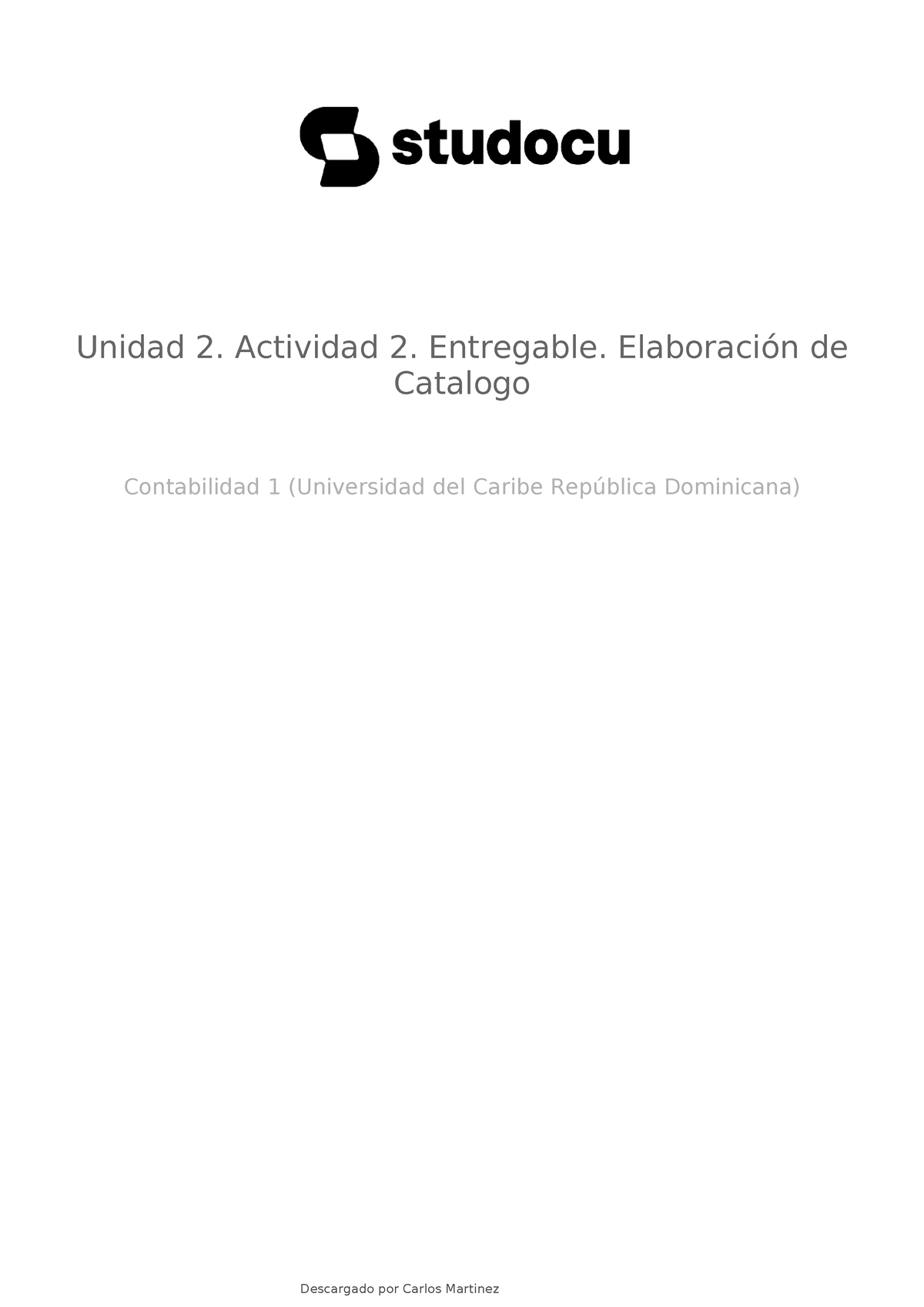 Unidad 2 Actividad 2 Entregable Elaboracion De Catalogo Unidad 2 Actividad 2 Entregable 2079