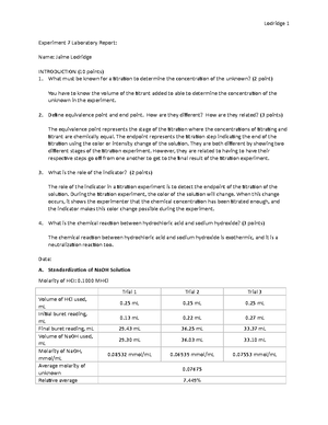 Spectrophotometry Determination of Aspirin - Introduction Visible white ...