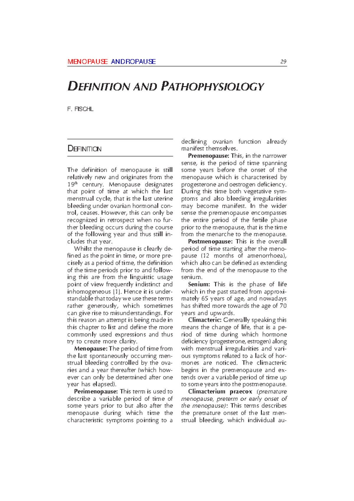 11. Definition and Pathophysiology (Article) Author Franz H Fischl ...