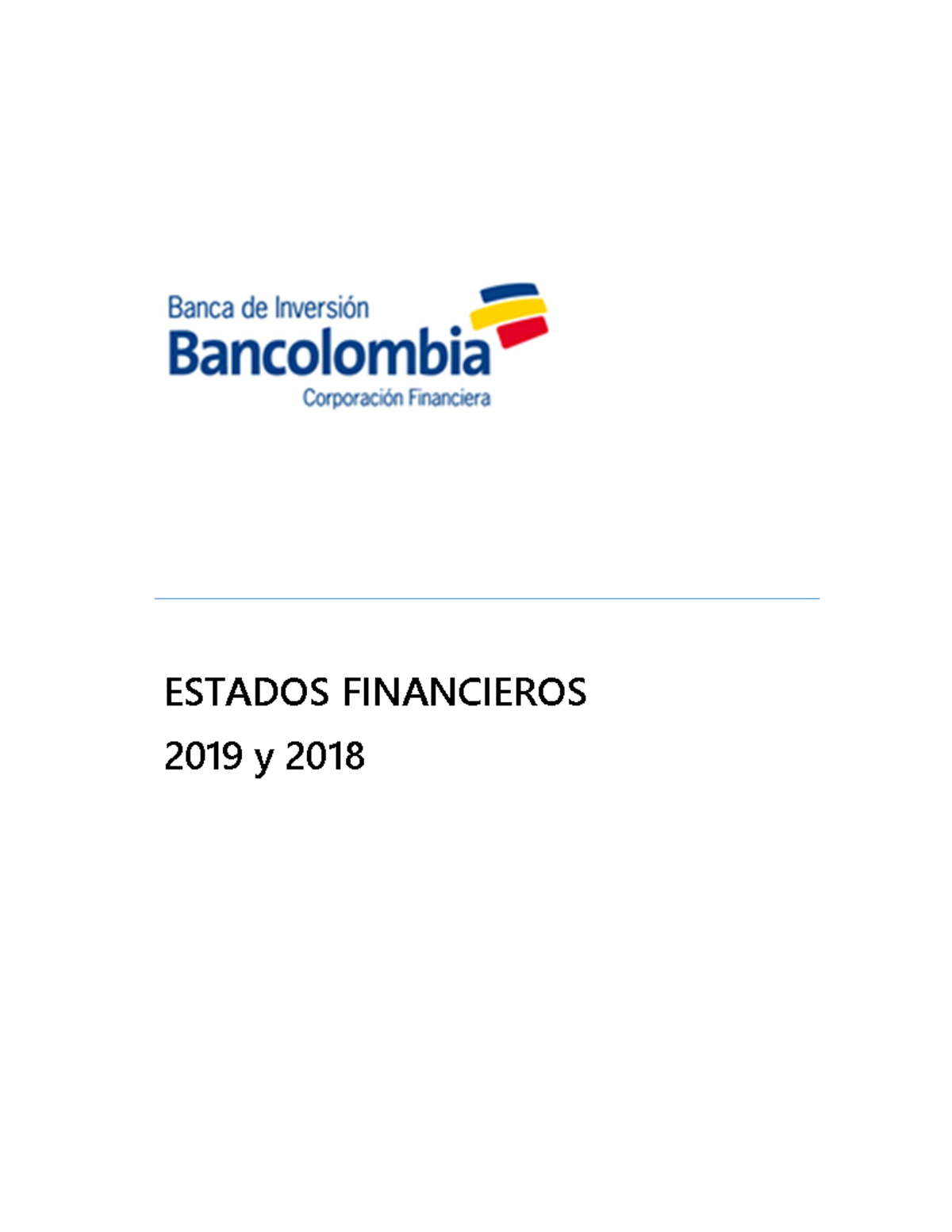 Eeff Banca De Inversion Ef 2018 2019 Estados Financieros 2019 Y 2018