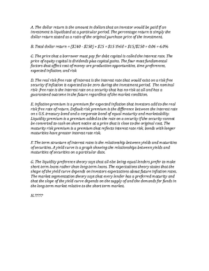 Cheat Sheet Test 1 Finance - Financial ratios: Current Ratio: current ...