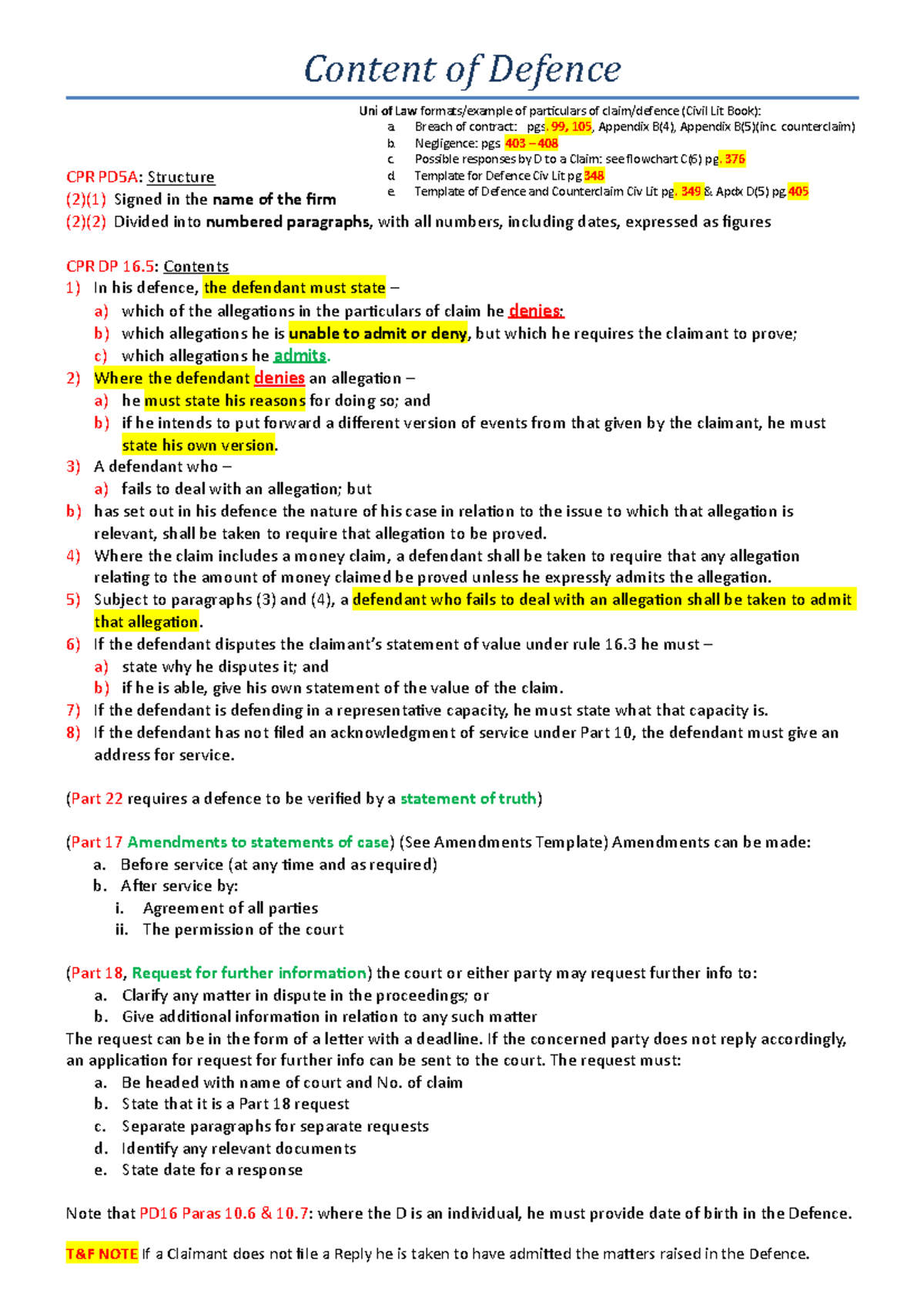 11-content-of-a-defence-content-of-defence-cpr-pd5a-structure-2-1