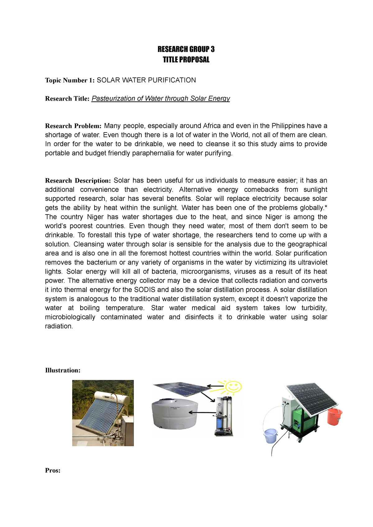 solar water purifier research paper