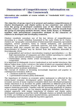 Program-for-Do Competitiveness - Dimensions of Competitiveness [121471 ...