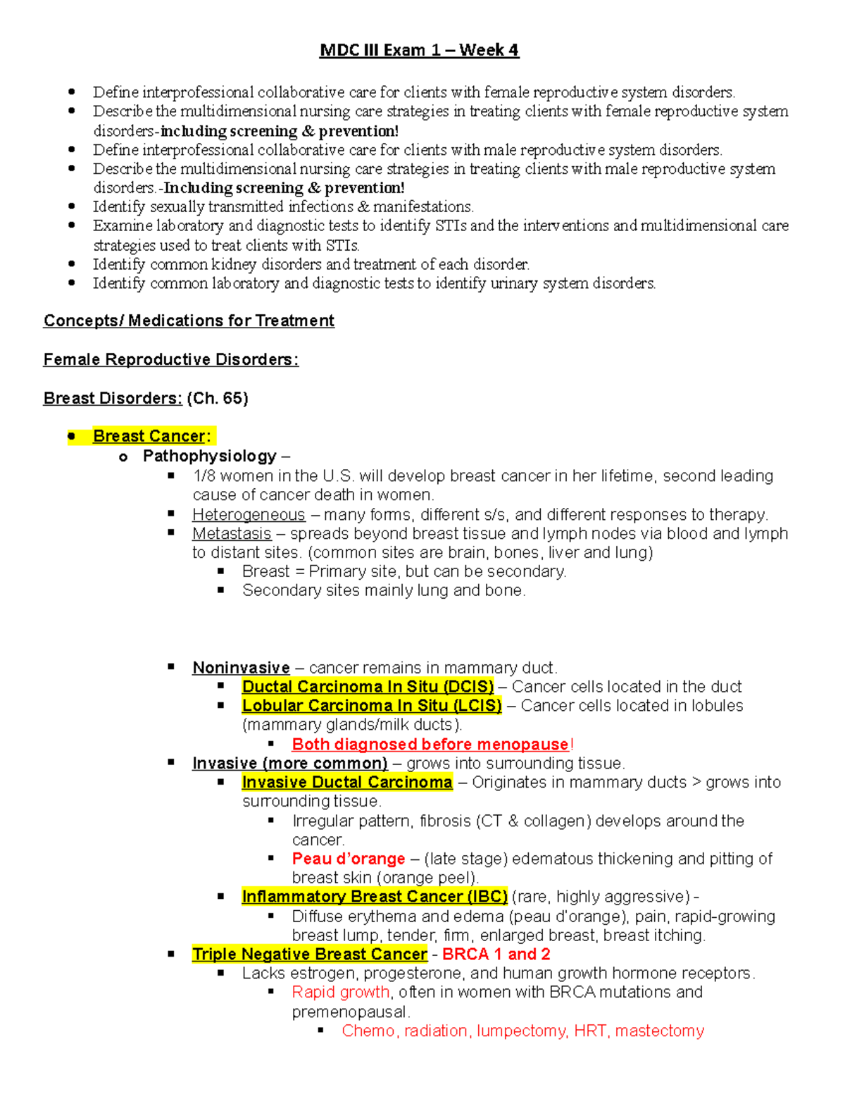 MDC3 Ticket To Class(1)(3) - MDC III Exam 1 – Week 4 Define ...