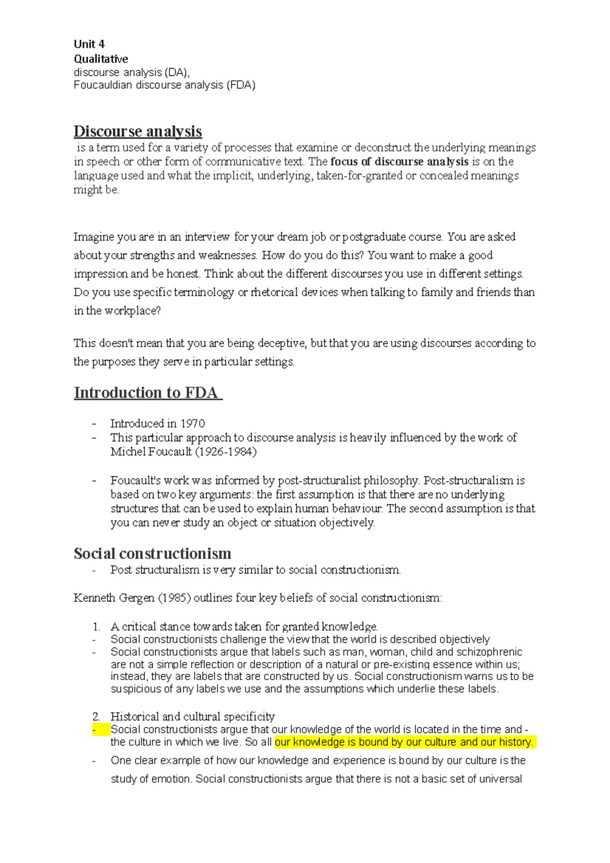 UNIT 4 DA - Lecture notes 4 - Derby - Studocu