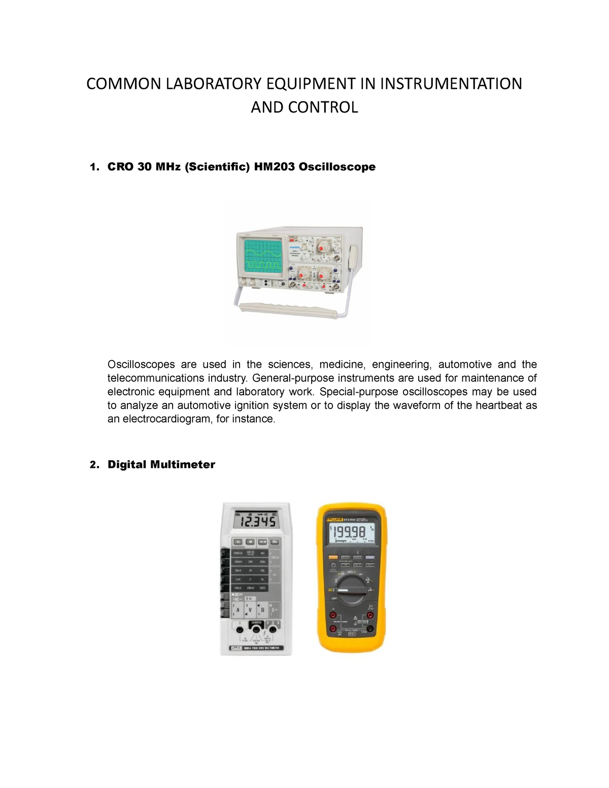 research topics for instrumentation and control