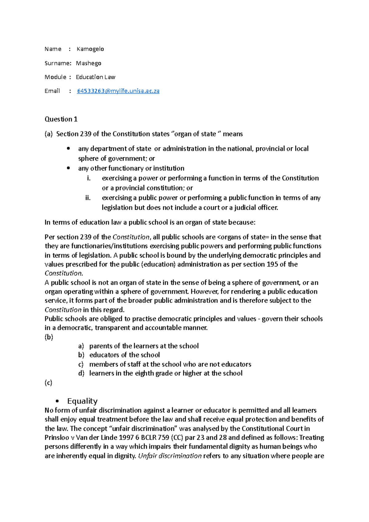 Name3.docx EDL EXAM Name Kamogelo Surname Mashego Module