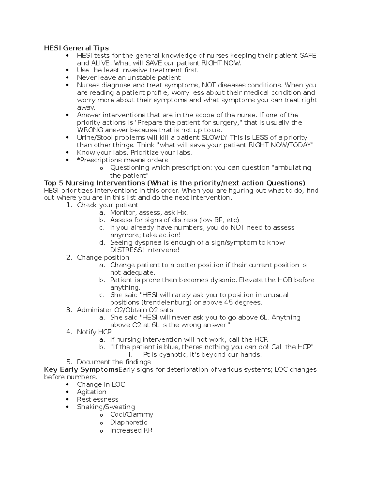 HESI General Tips - hesi - HESI General Tips HESI tests for the general ...