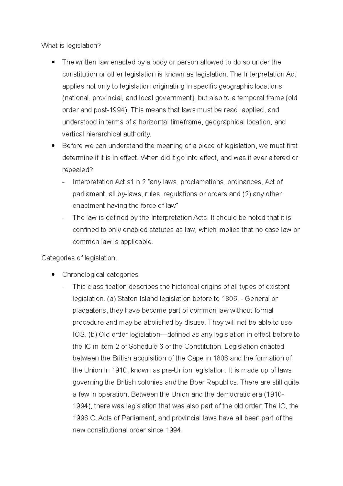What is legislation - What is legislation? The written law enacted by a ...