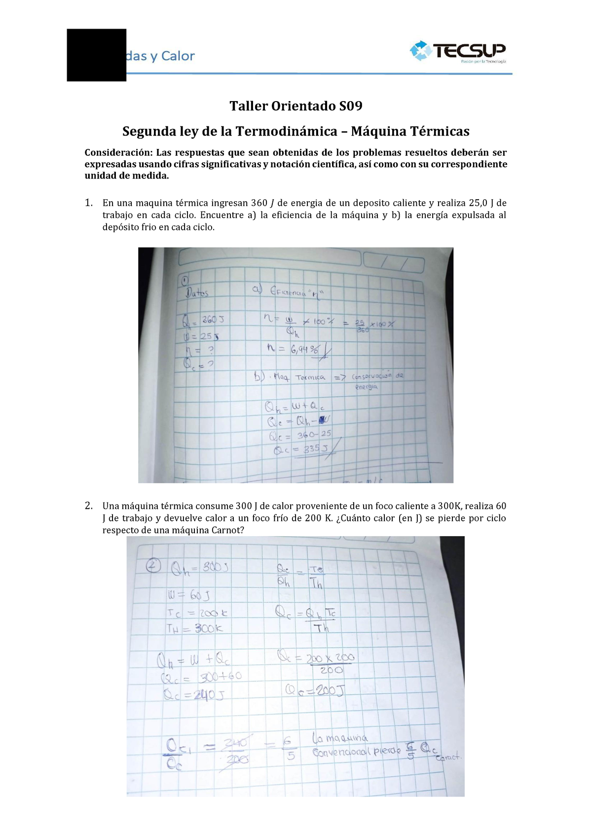 Taller Orierntadp 99 - Lab 9 - Taller Orientado S Segunda Ley De La ...