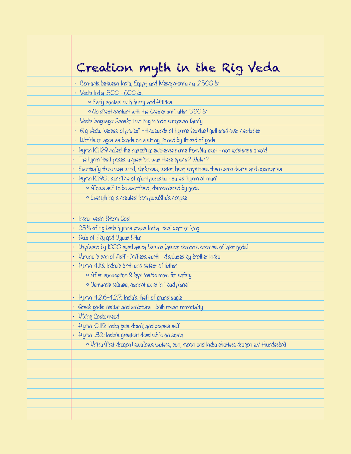 creation myth in the rig veda - Creation myth in the Rig Veda Contacts ...