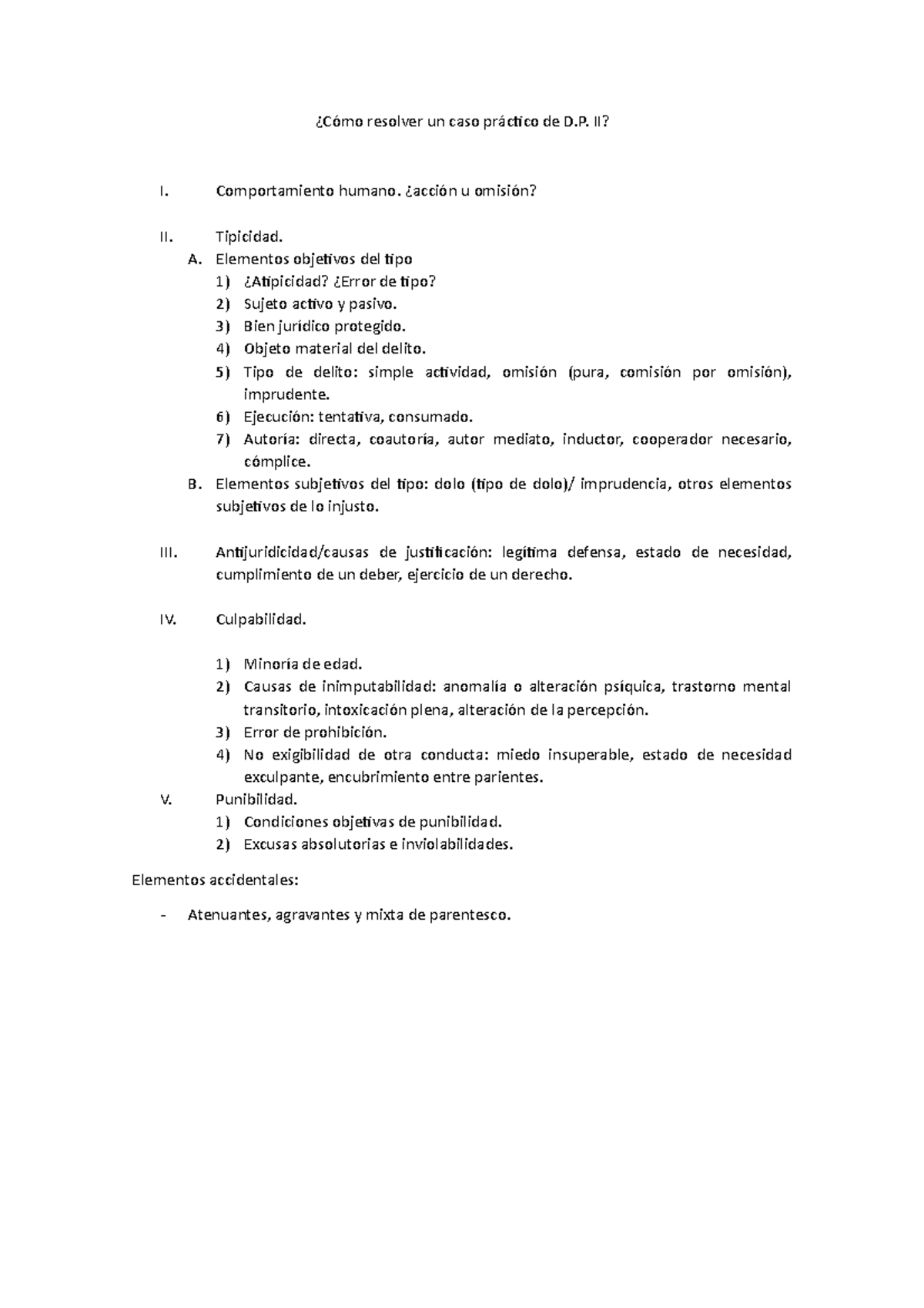 Guía Caso Práctico Gia Para Analizar Diferentes Delitos ¿cómo Resolver Un Caso Práctico De D 2716