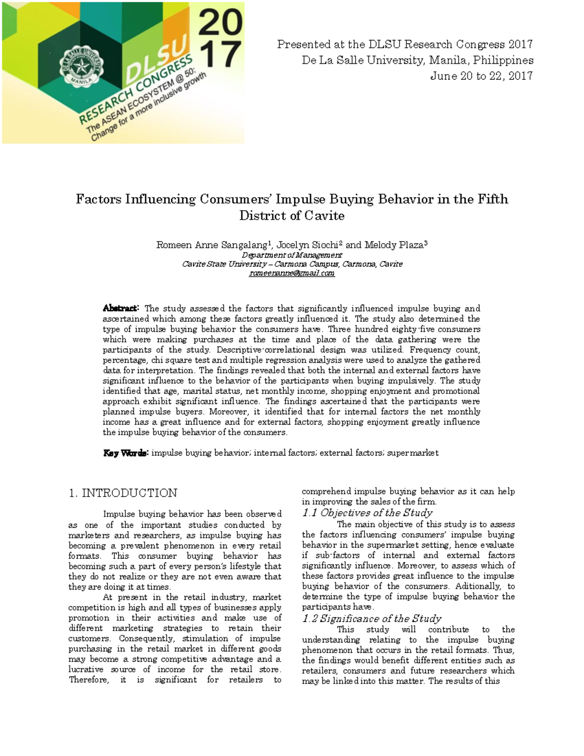 EBM-I-005 - Factors Influencing Consumers’ Impulse Buying Behavior In ...