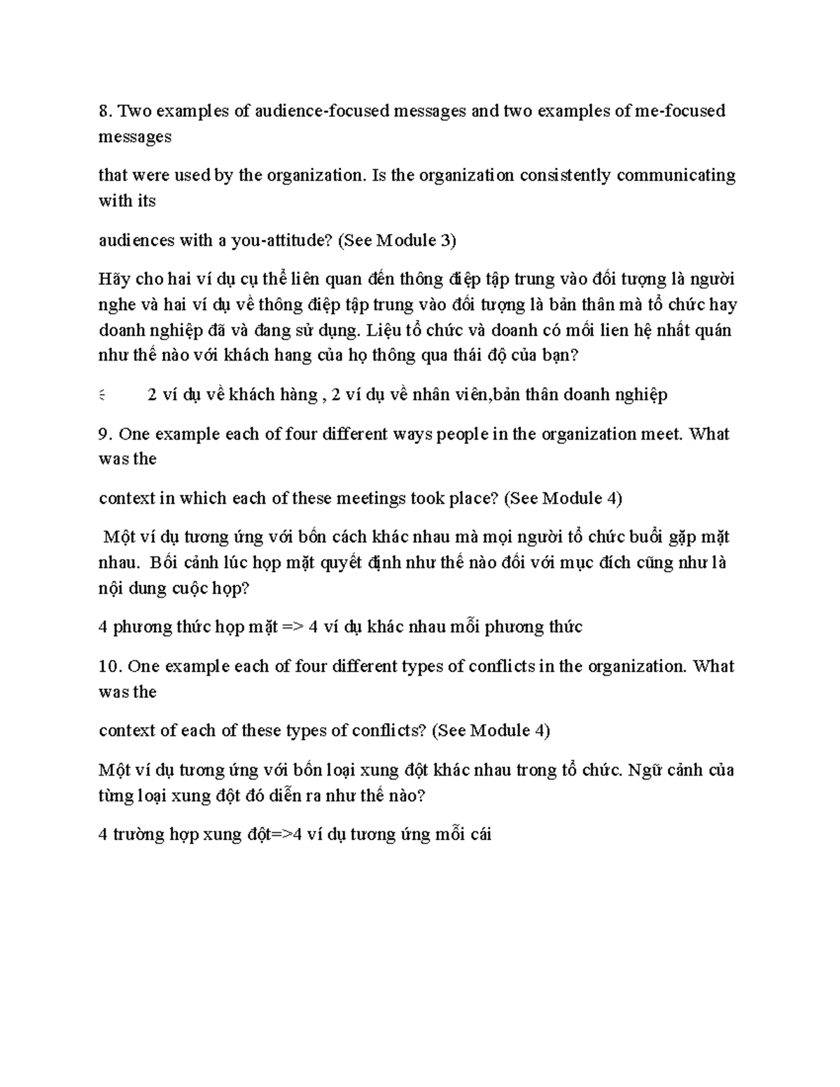 Quest business communication Two examples of audiencefocused