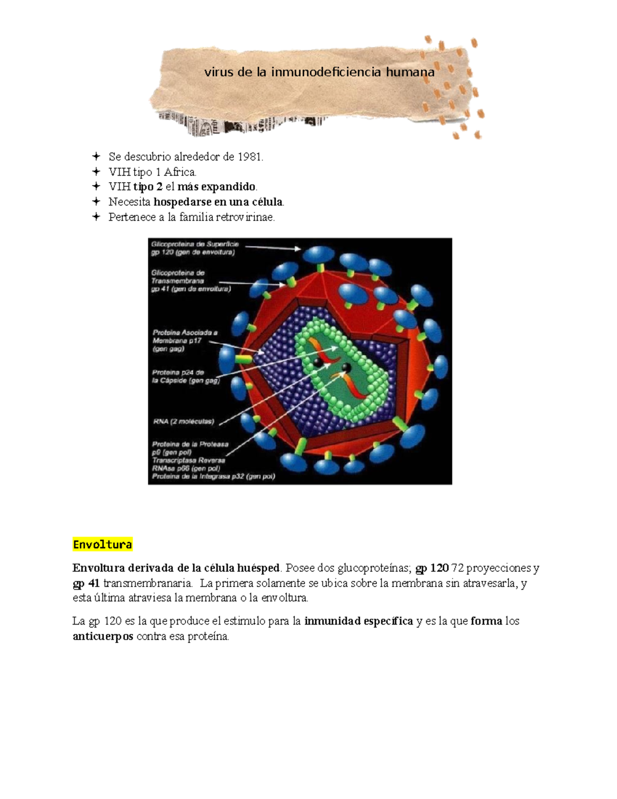 Virus De La Inmunodeficiencia Humana/ VIH / HIV - Se Descubrio ...