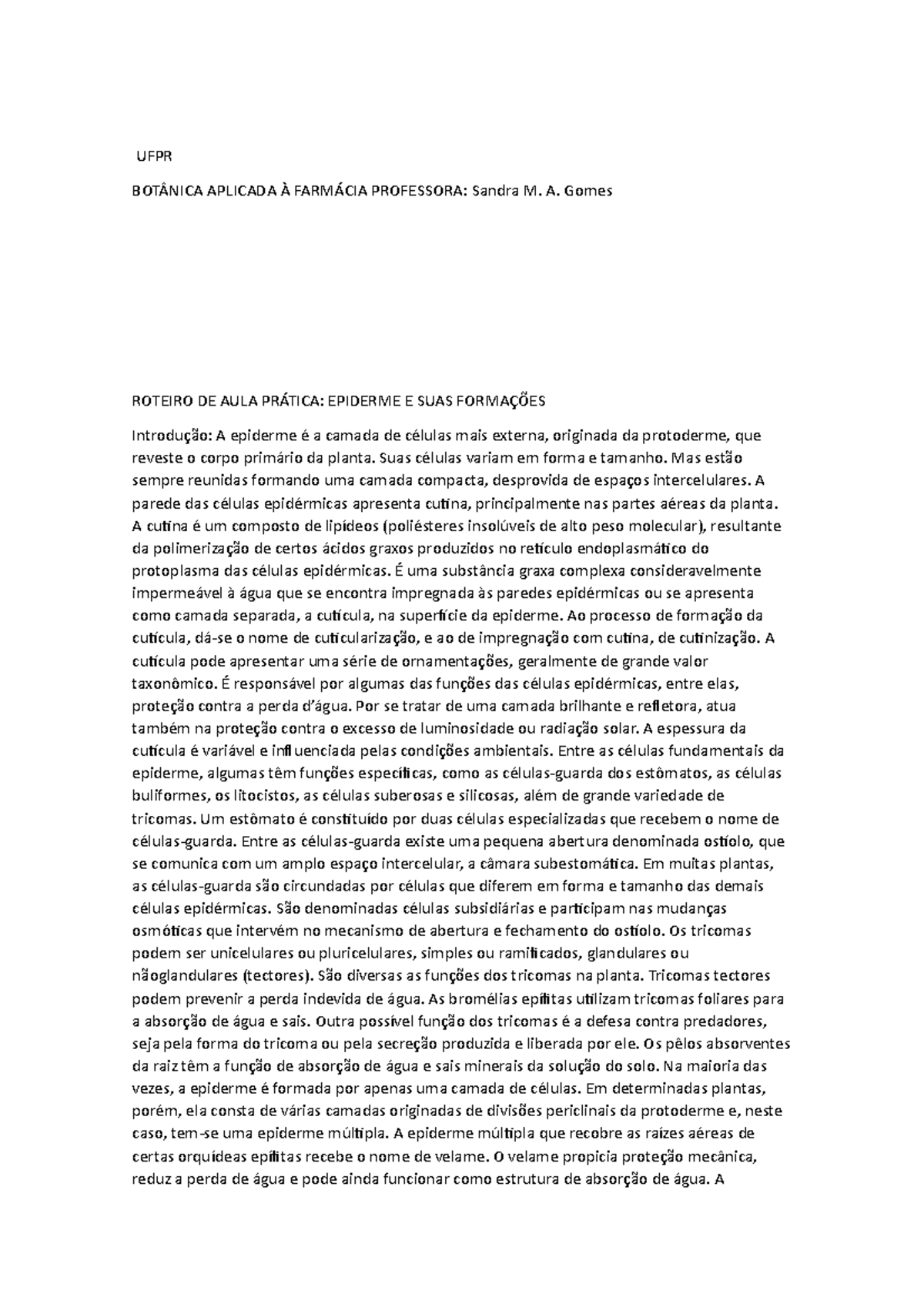 Prova Ufpr Sem Gabarito - ZULEDU