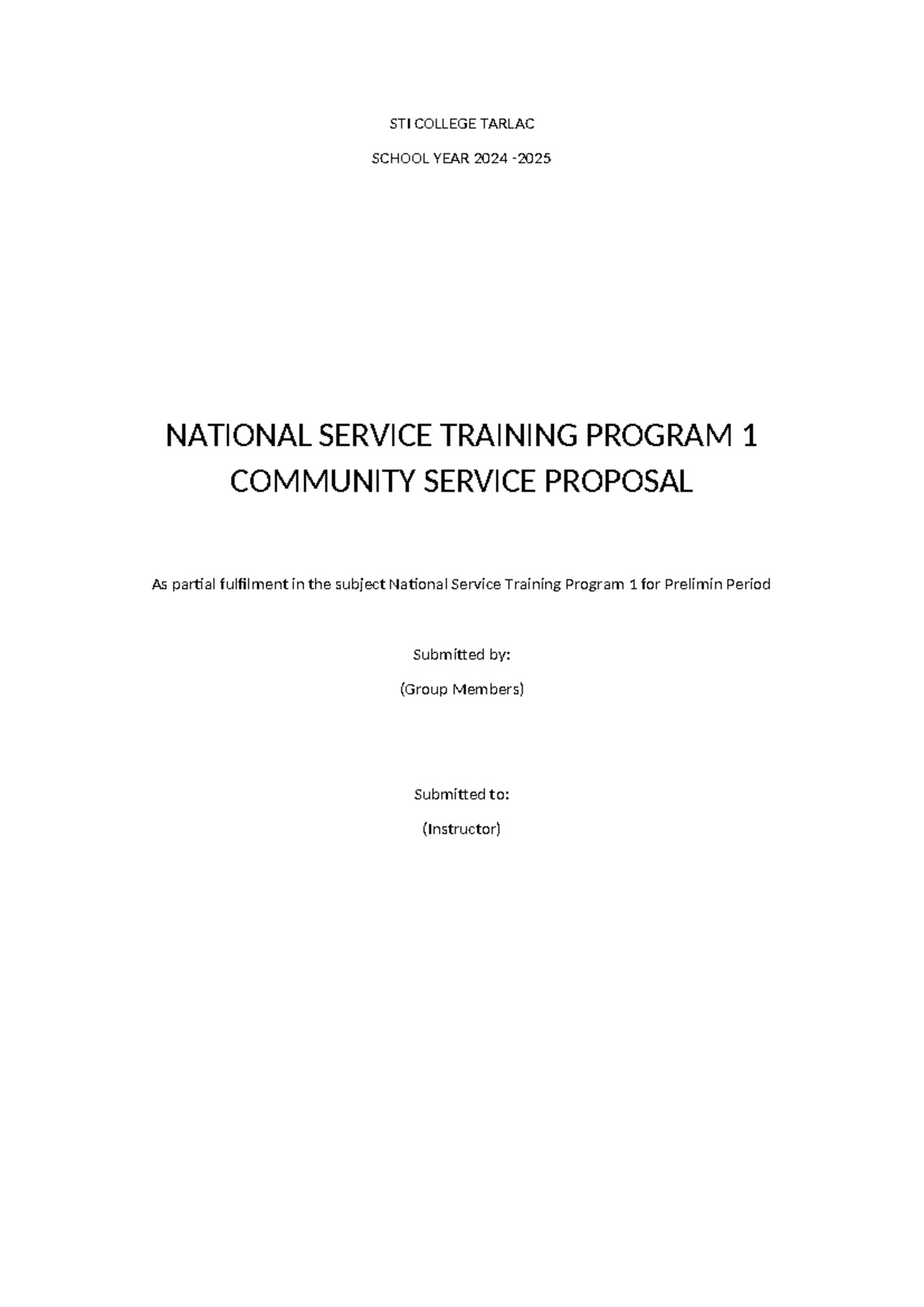 Nstp-documentation 4 - Nstp 1 outreach program - National Service ...
