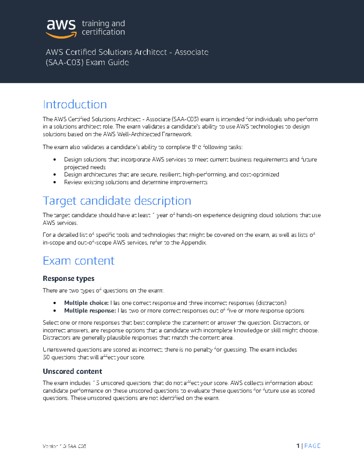 AWS-Certified-Solutions-Architect-Associate Exam-Guide - AWS Certified ...