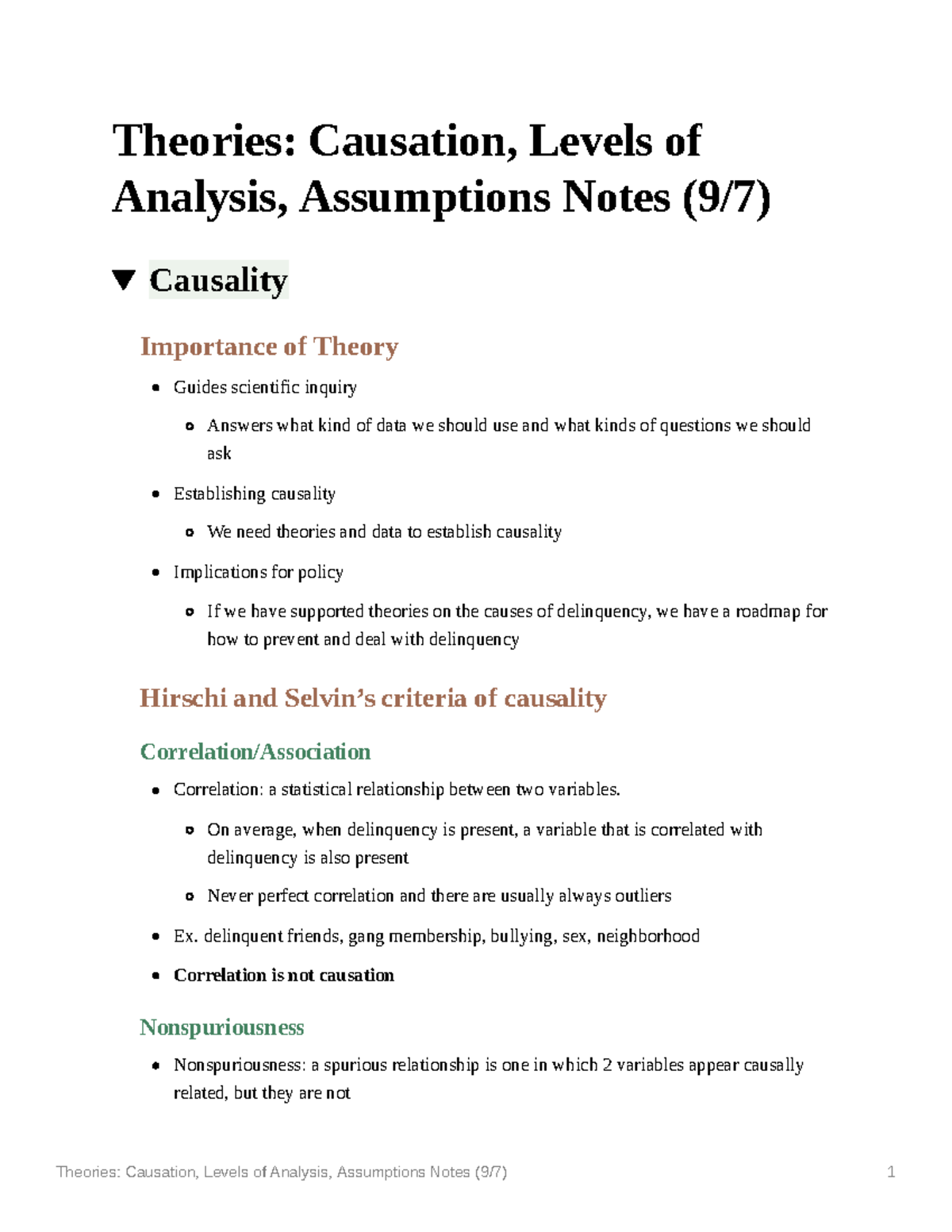 Theories Causation Levels Of Analysis Assumptions Theories Causation Levels Of Analysis 4564