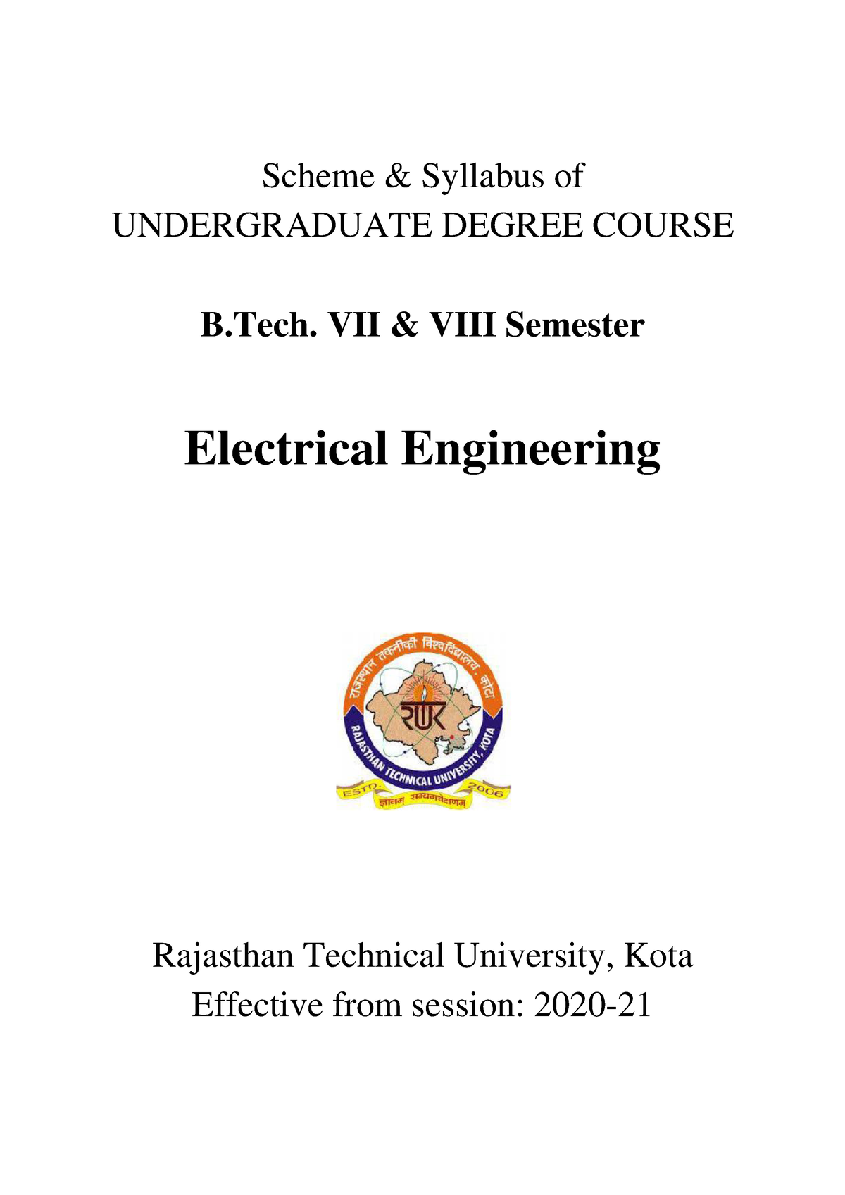 8-EE -scheme Syllabus VII-VII Final - Scheme & Syllabus Of ...