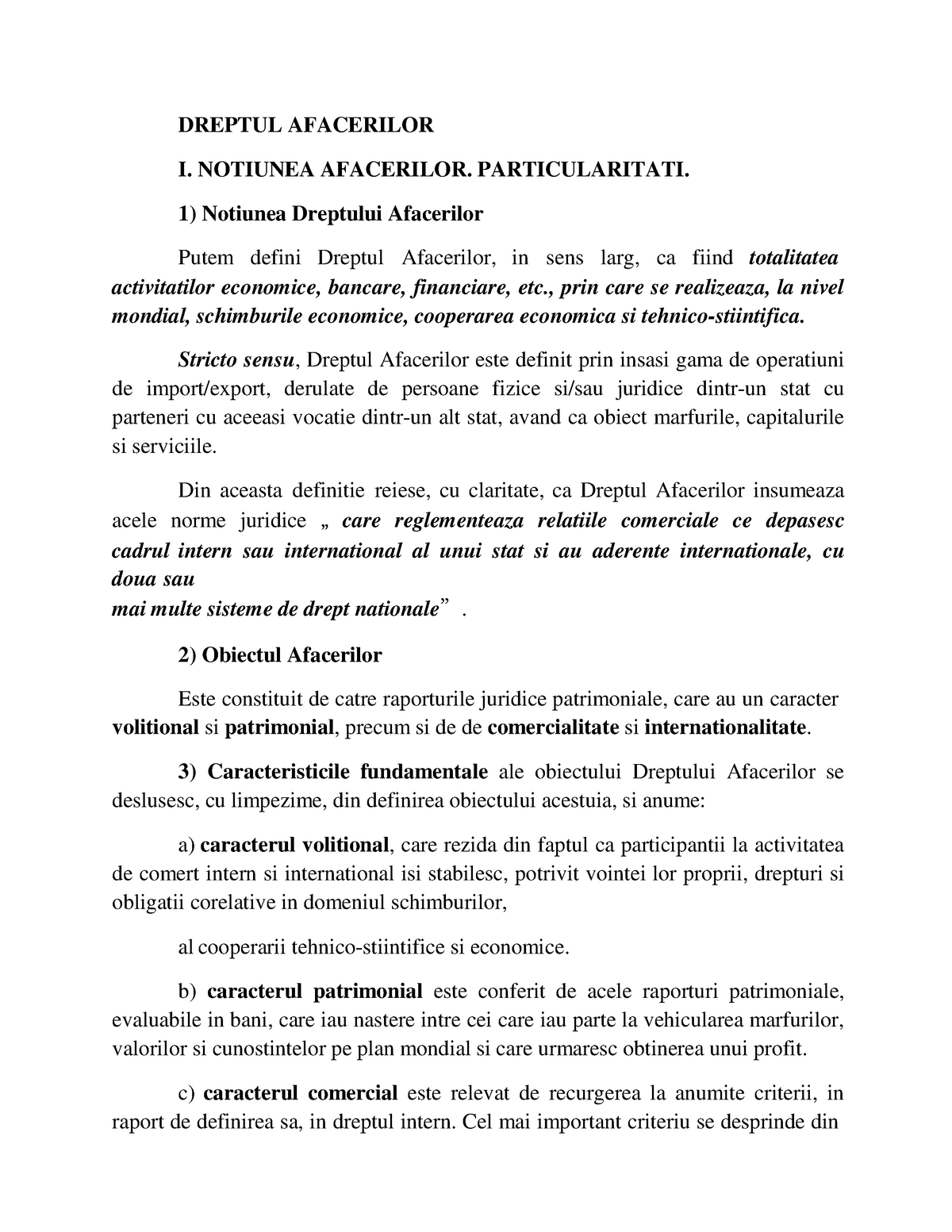 Dreptul Afacerilor Curs 15 Sinteza University Of Iași Studocu