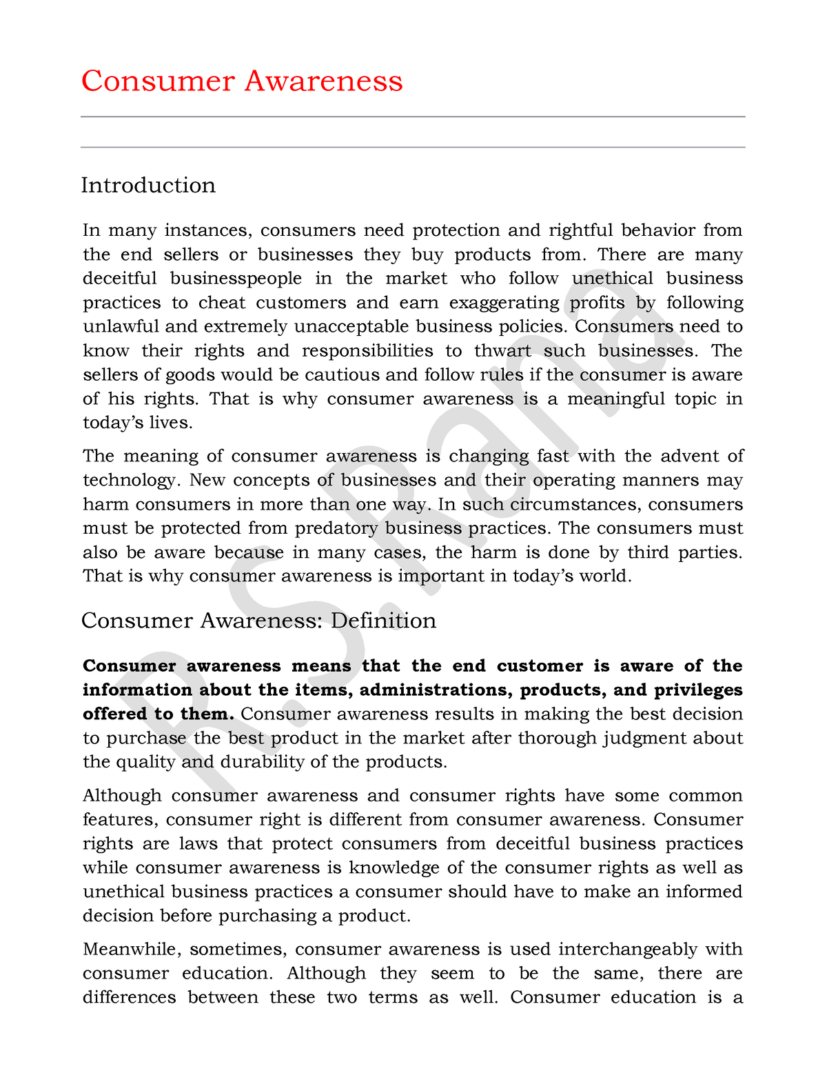 research paper topics on consumer protection