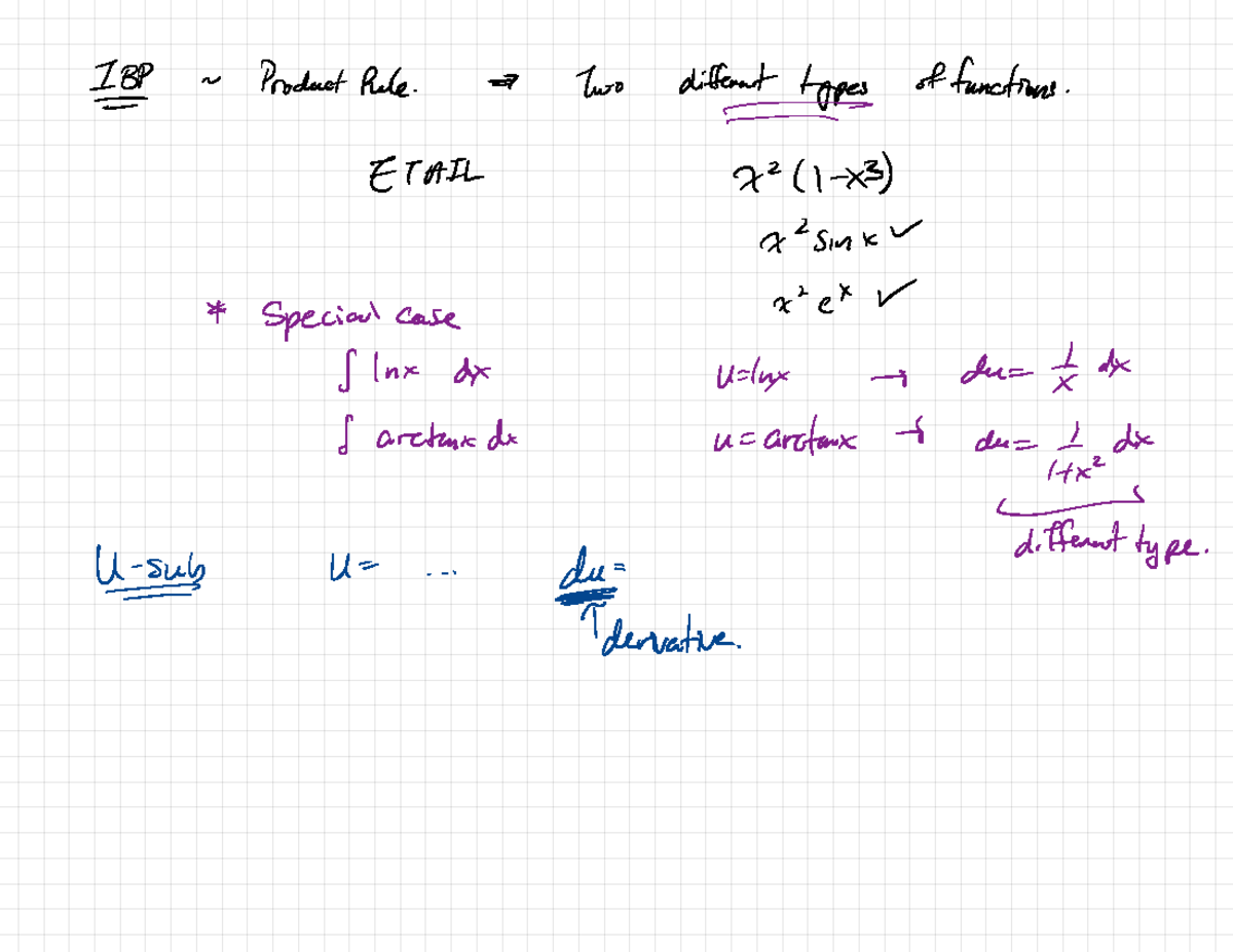 Calc2-008-lecture 2b - calc II - 1B¥ ~ Product Role . Two different ...