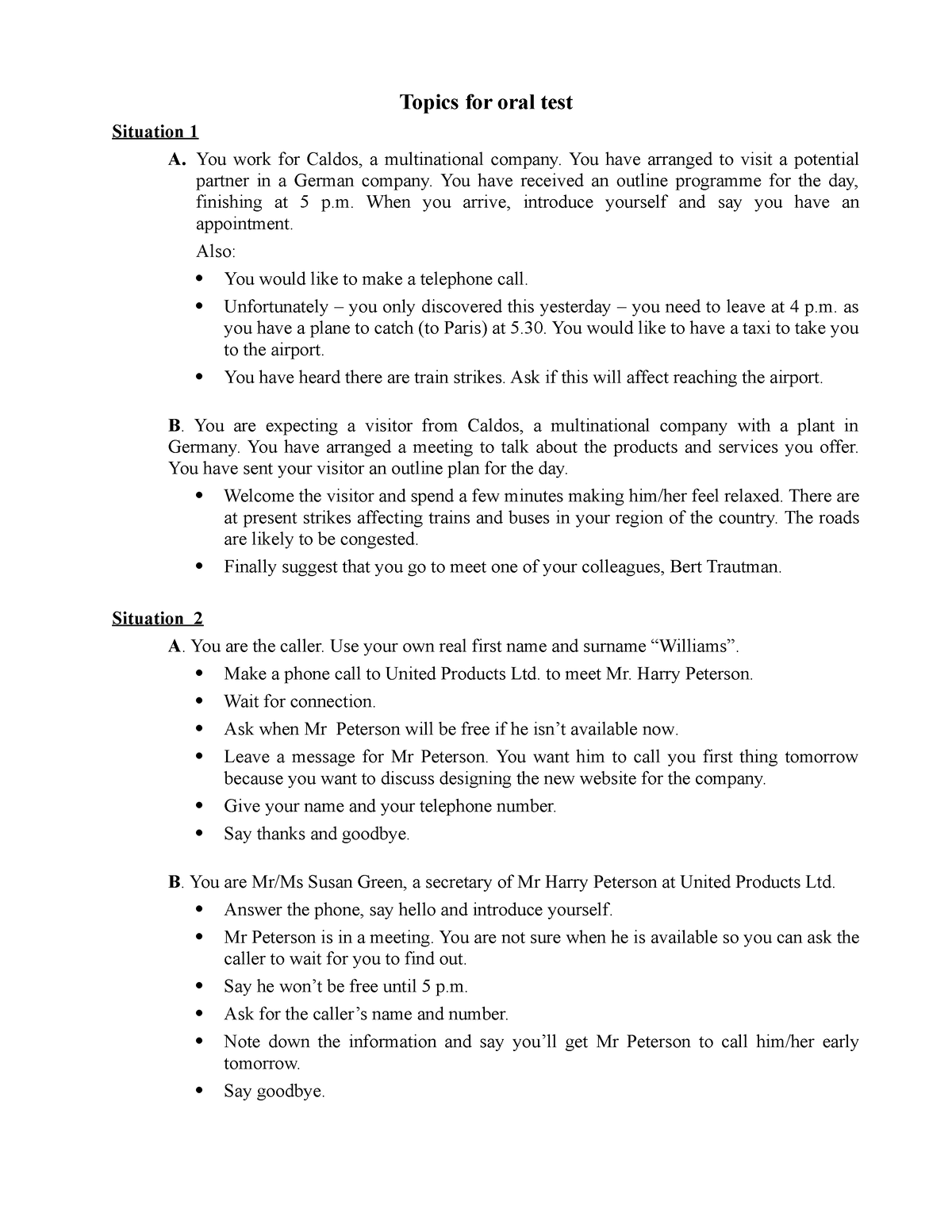 Topics For Oral Test Anh V n Th ng M i Topics For Oral Test 