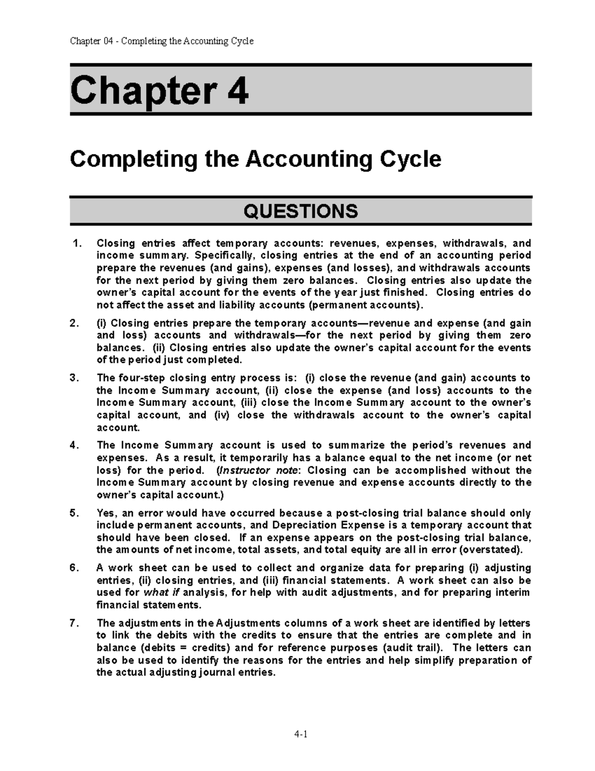 Chap 004 - This Is My Document - Chapter 04 - Completing The Accounting ...