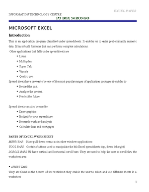 Hands ON Skills Handout - FORM 1 COMPUTER STUDIES HANDS-ON SKILLS ...