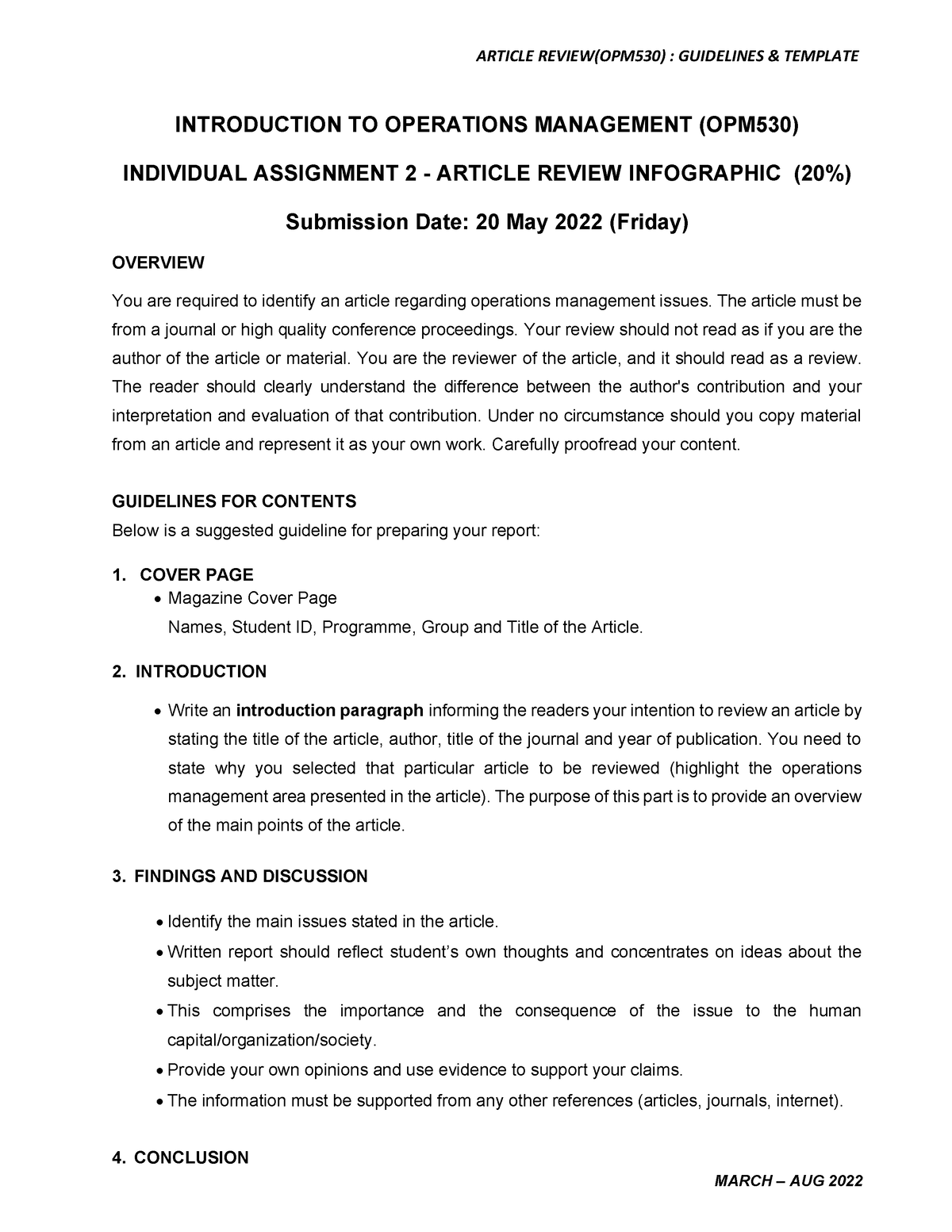 opm530 individual assignment article review nestle