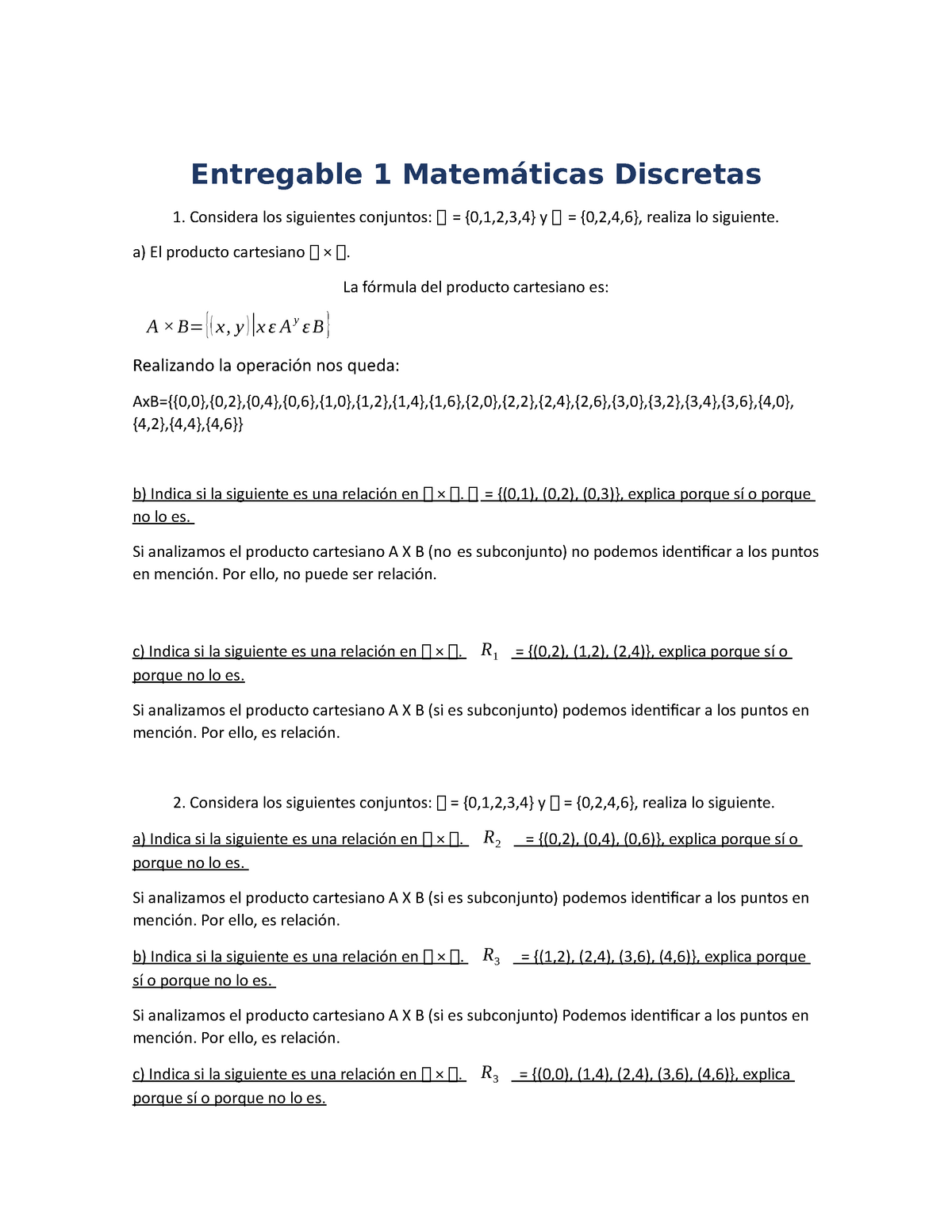 Entregable 1 Matemáticas Discretas Francisco Paez - Entregable 1 ...