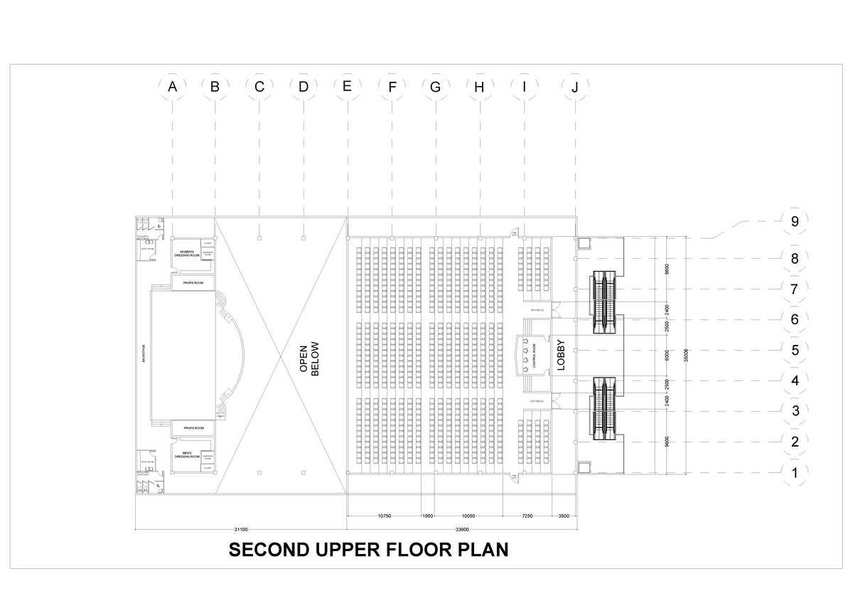 Second Upper - LOBBY PROPS ROOM PROPS ROOM BACKSTAGE DRESSING ROOMWOMEN ...