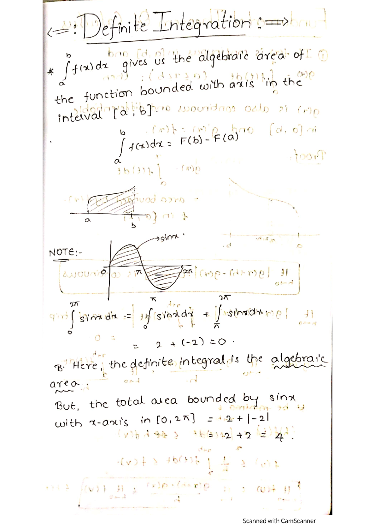 Definite Integration - helps to solve problems - : Definite Integration ...