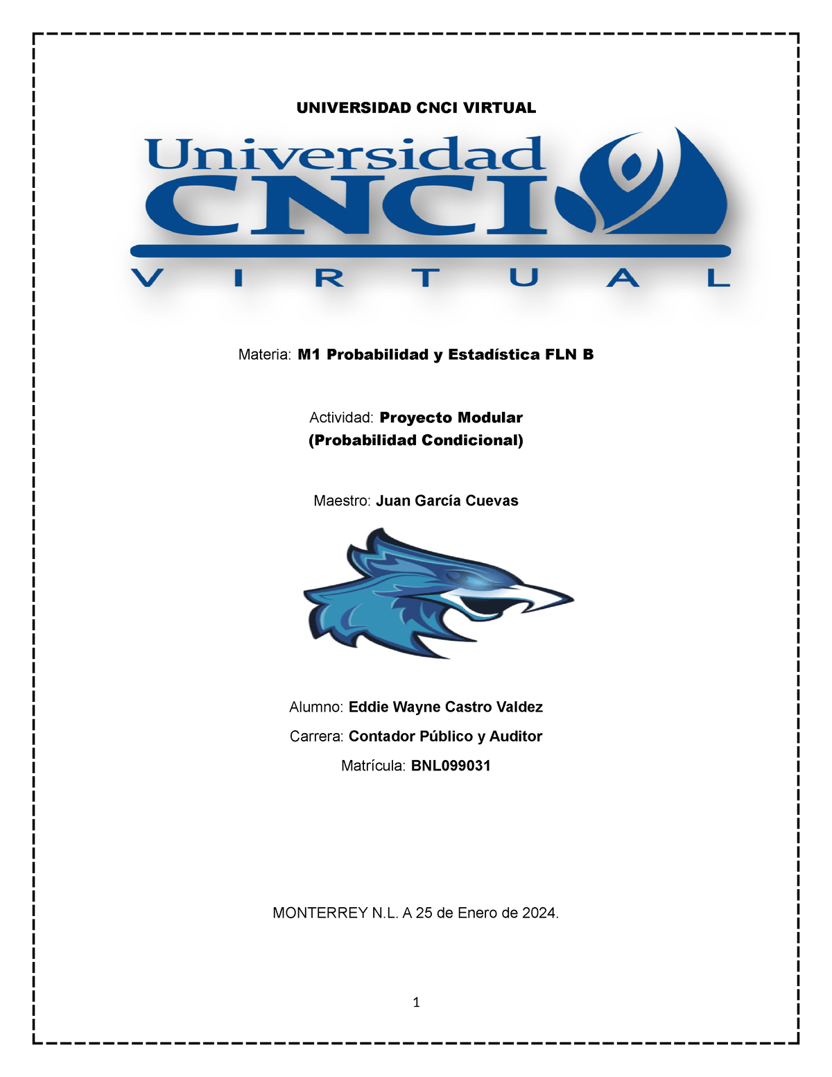 Proyecto Modular Probabilidad Y Estadisctica - UNIVERSIDAD CNCI VIRTUAL ...