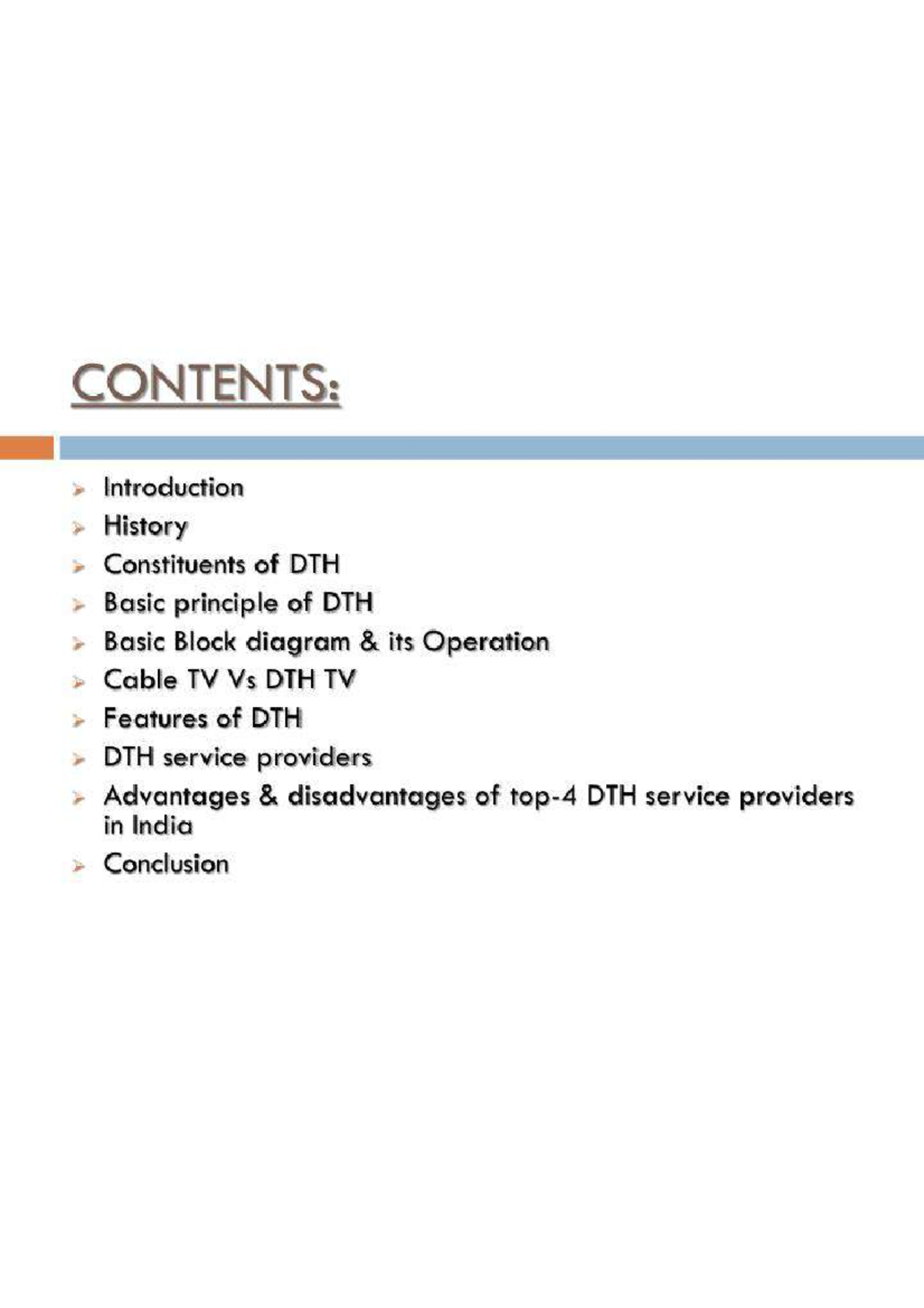 DTH - i think this pdf contains mush information as we need - CONTENTS ...