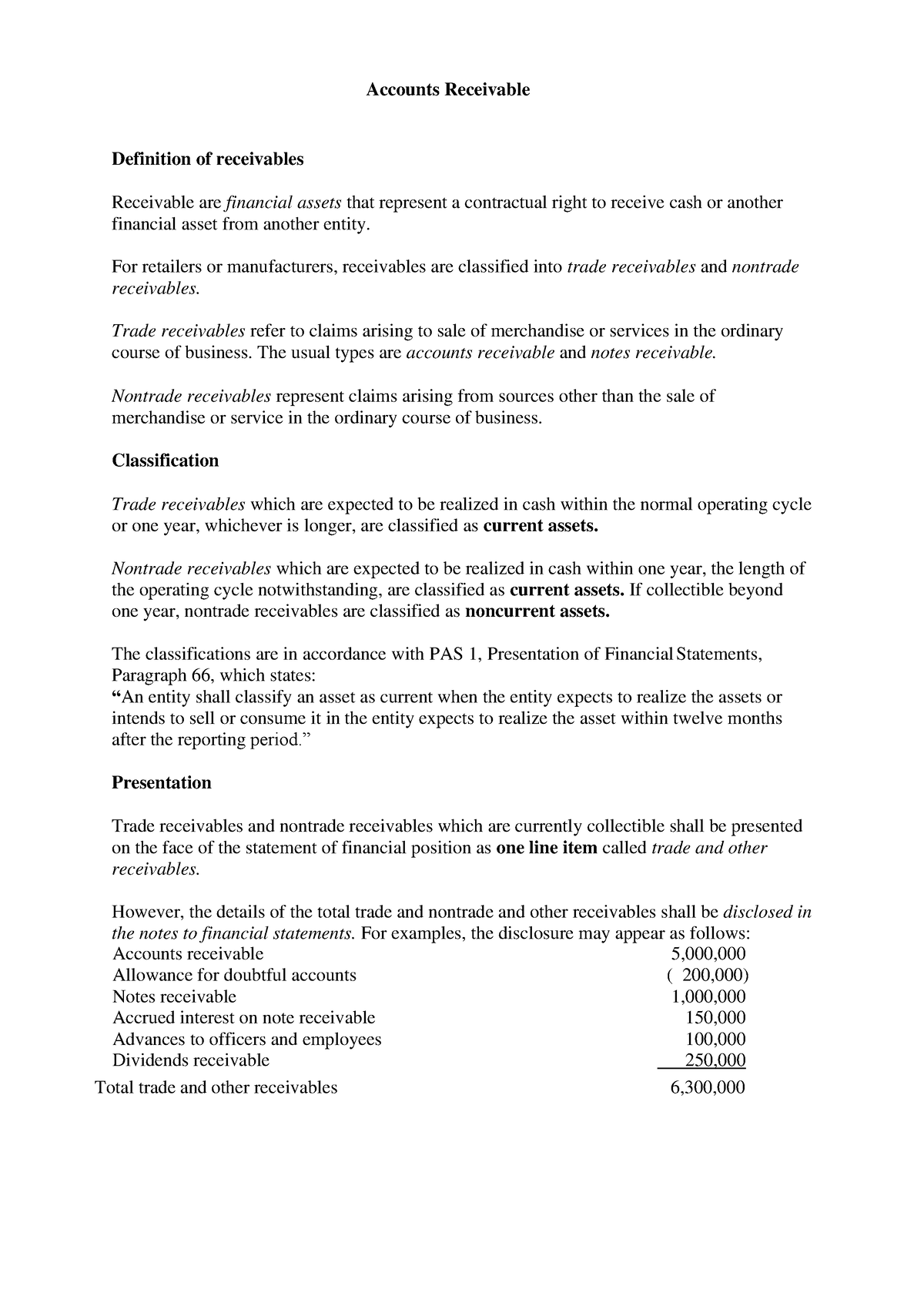 Accounts Receivable - Accounts Receivable Definition Of Receivables ...