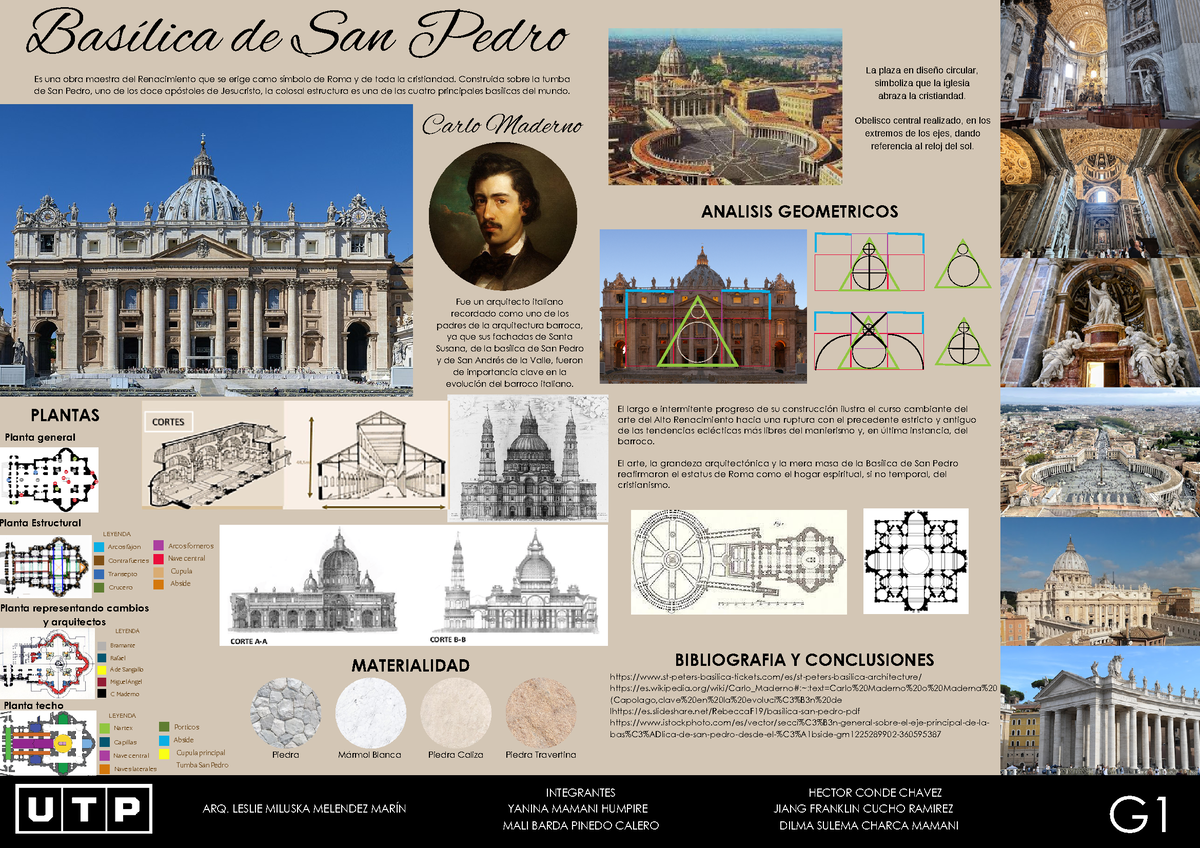 Basílica de San Pedro del Vaticano - ARQ. LESLIE MILUSKA MELENDEZ MARÍN G  INTEGRANTES YANINA MAMANI - Studocu