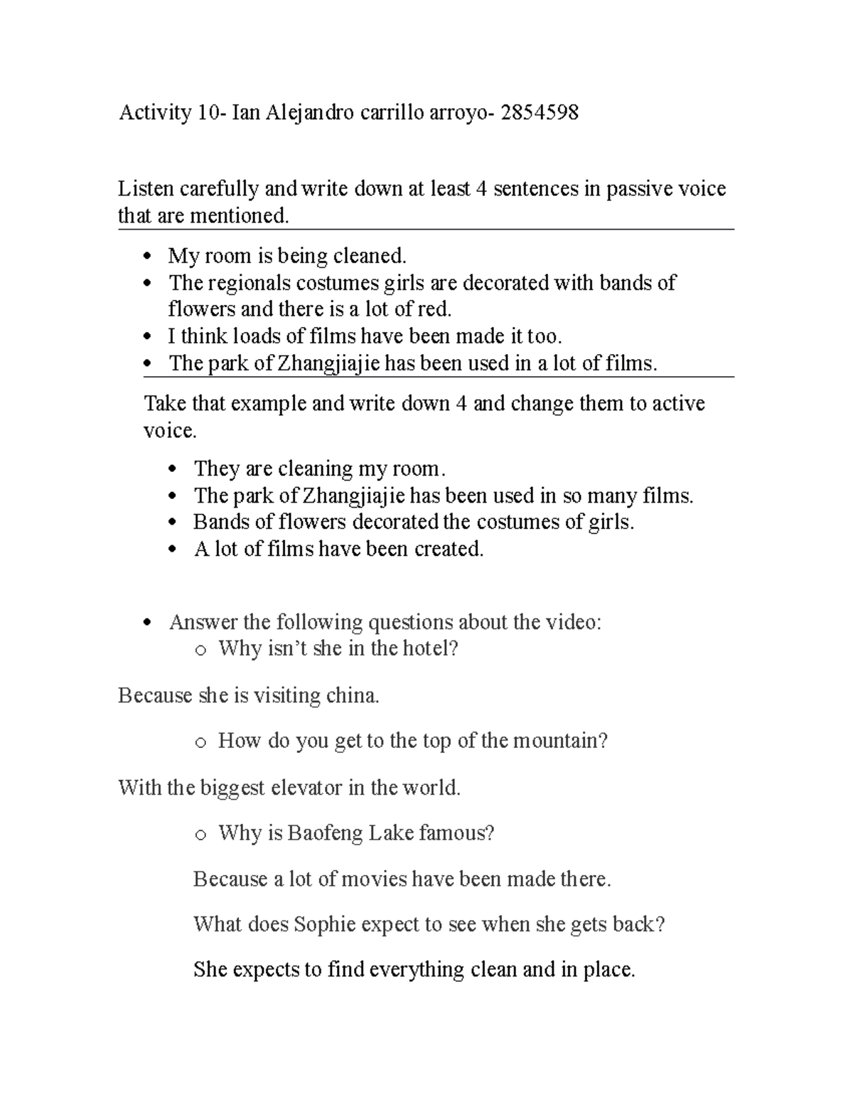Actividad 10 de ingles nivel 2 Actividad 10 de ingles nivel 2 ...