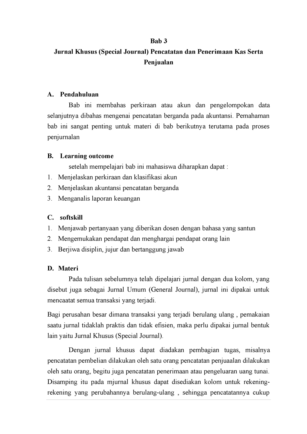 Akuntansi Ke 12 - Bab 3 Jurnal Khusus (Special Journal) Pencatatan Dan ...