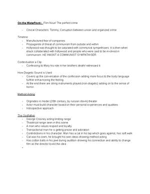 3 Midterm Films Actors - Notes on film topics finals - Following Marlon ...