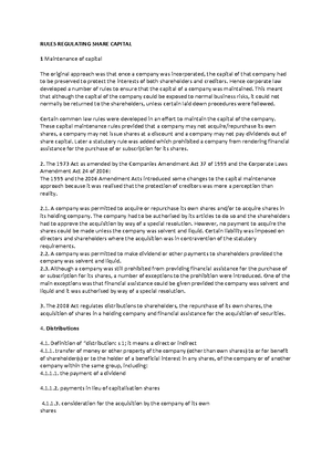 Entity notes - ,The Turquand Rule was developed in Royal British Bank v ...