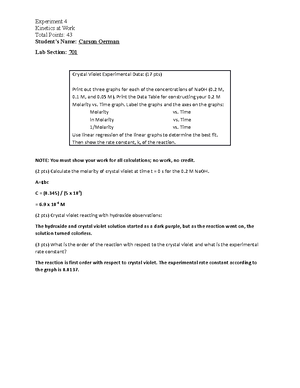 CHEM 110L - Experiment 1 Isolation and Identification of Caffeine ...