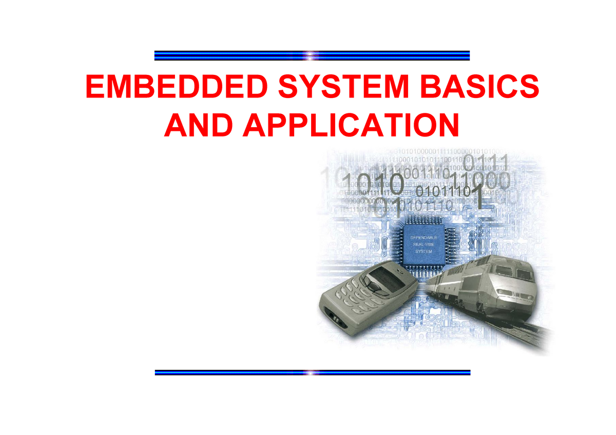 Embedded Introduction - EMBEDDED SYSTEM BASICS AND APPLICATION TOPICS ...