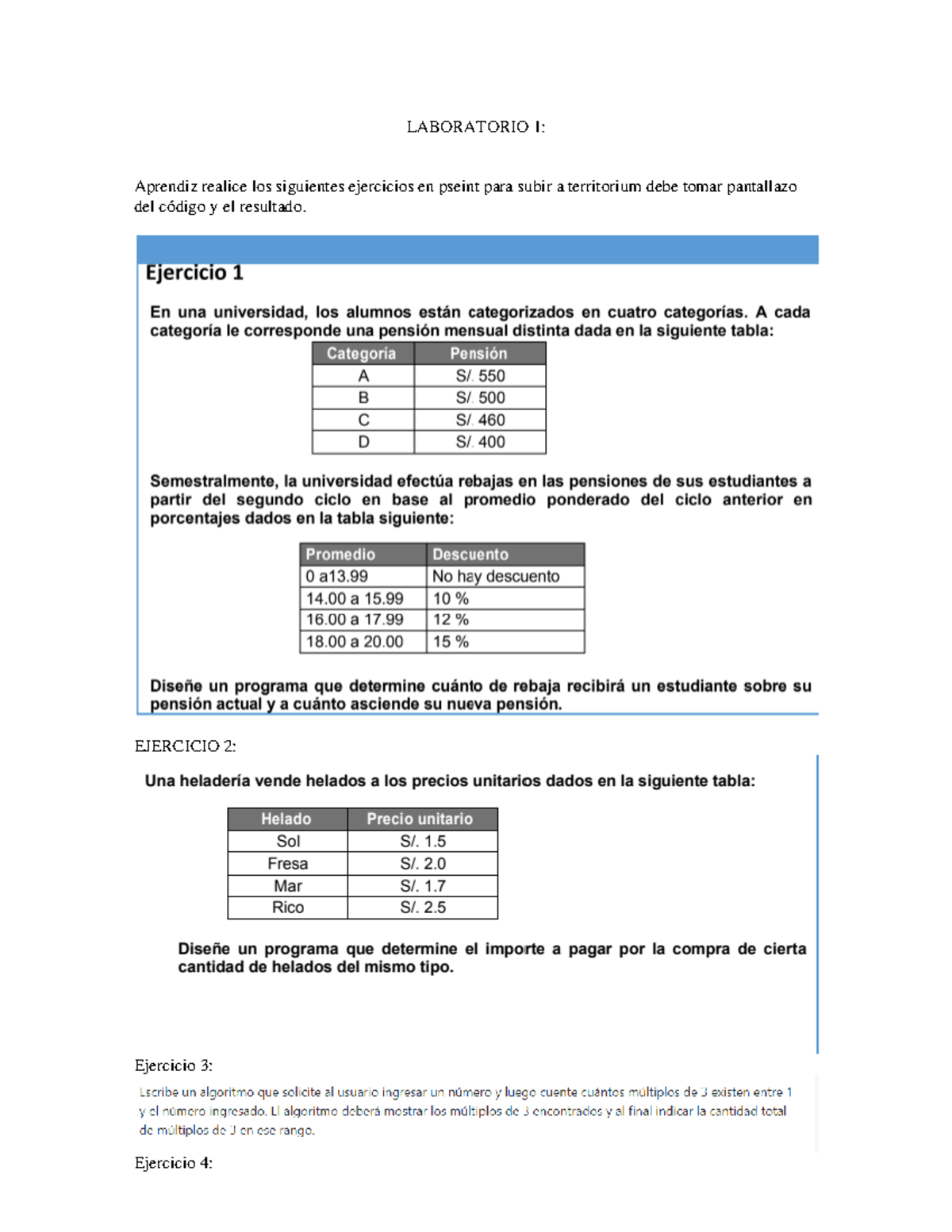Laboratorion 1n Algoritmos 5765398 f92dac68 - LABORATORIO 1: Aprendiz ...