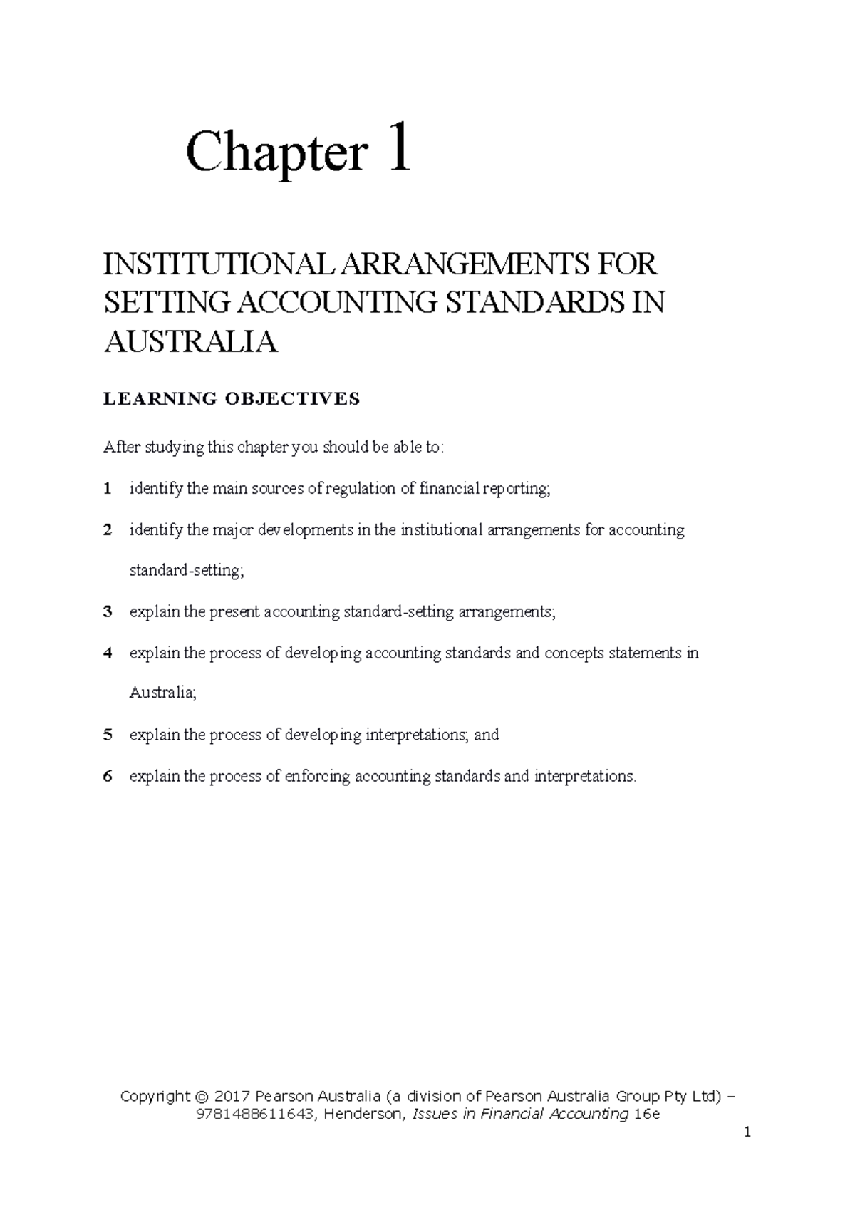 Issues in Financial Accounting Chapter 1 Solutions - Chapter 1 ...