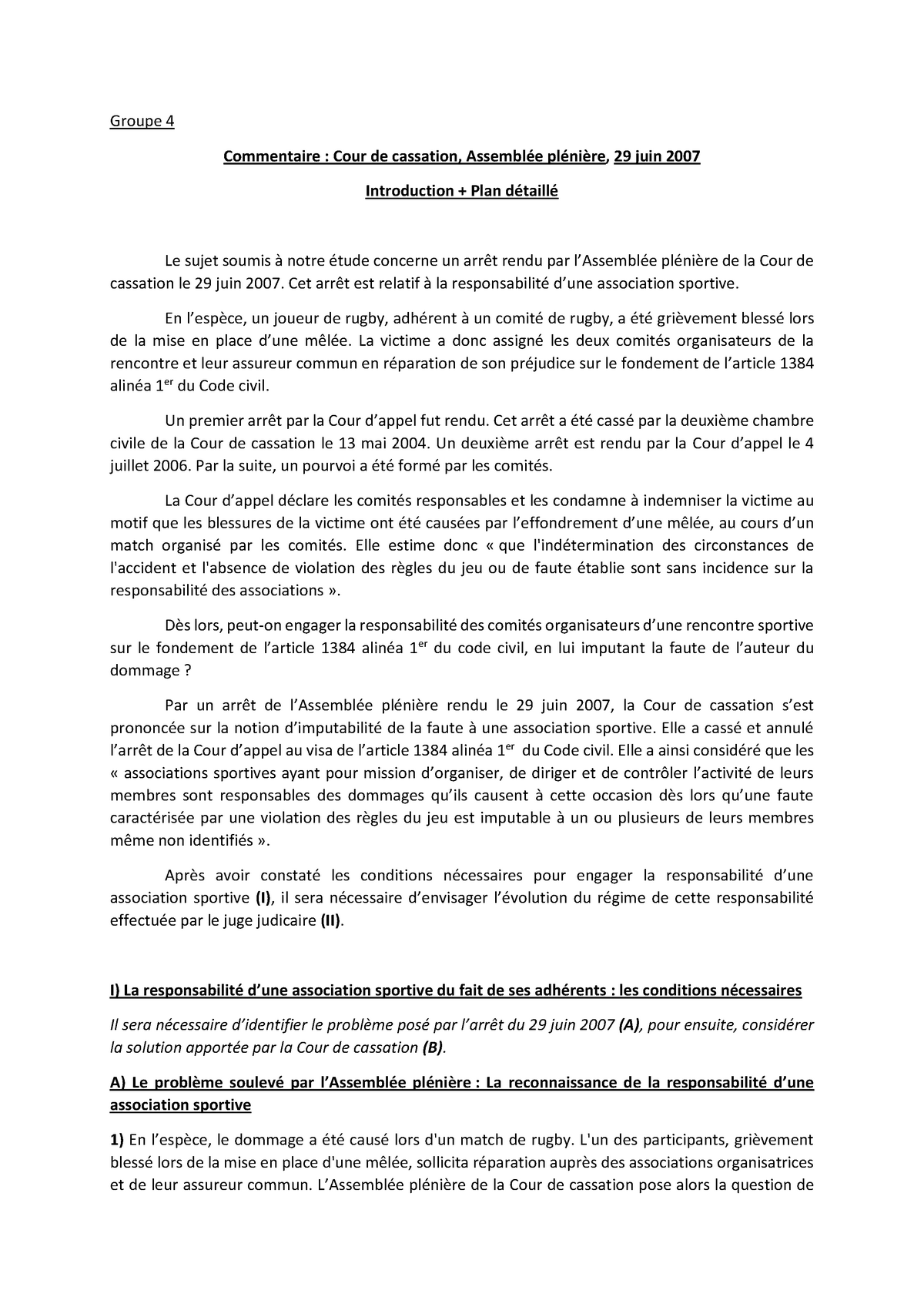 dissertation sur le role de la cours de cassation