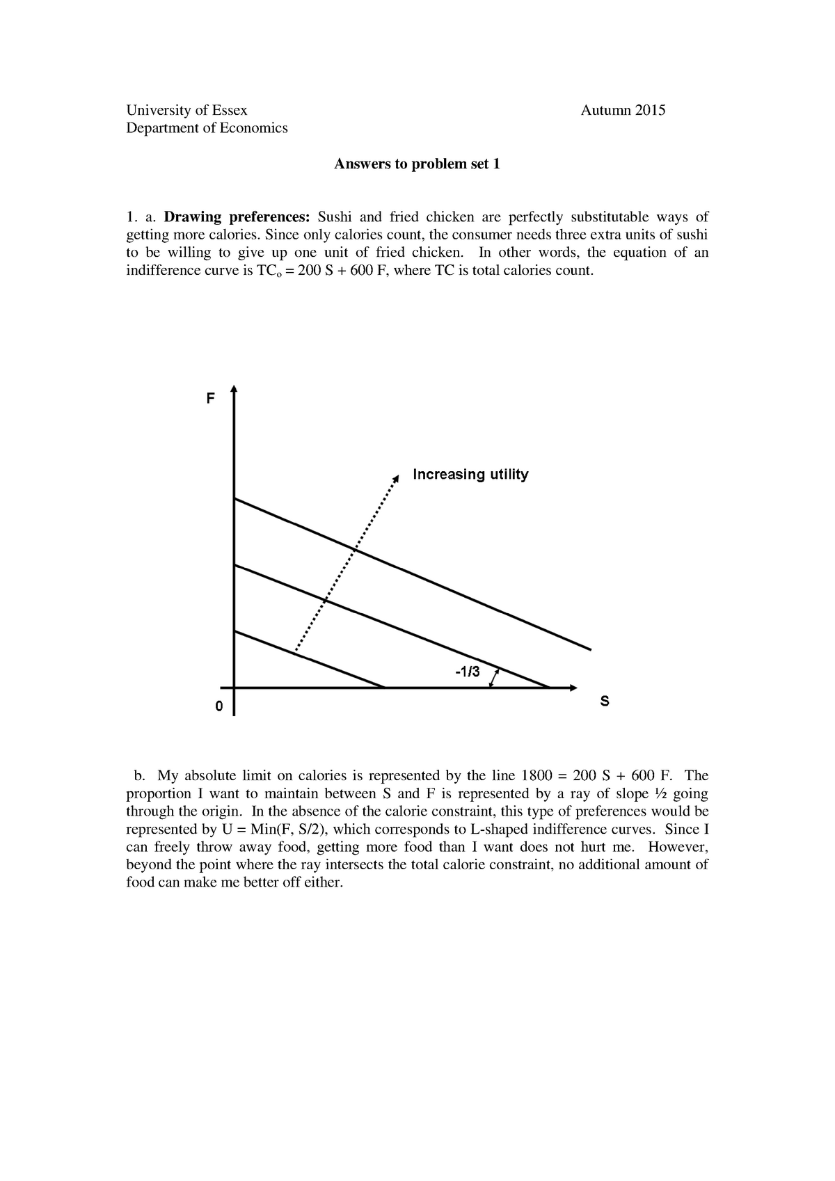 EC202 Problem Set 01 Solution - University Of Essex Autumn 2015 ...